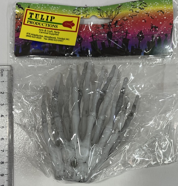 Skeleton Hand 3/pk